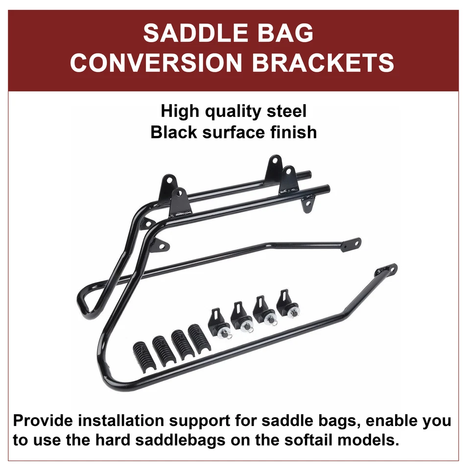 Alforjas duras y soportes de conversión para Harley Softail Heritage Foto 4 de 4