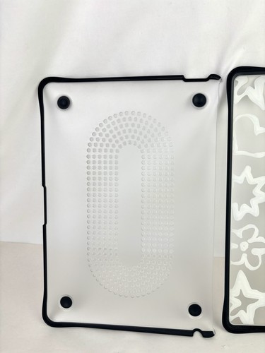 Casetify Impact MacBook Air 13” (2018-2020) Case, Chrome Doodles - Clear Black - Picture 3 of 8