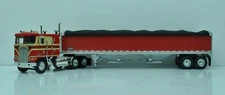DCP FIRST GEAR 1/64 SCALE K-100 KENWORTH, RED & BEIGE, RED TALL SIDED GRAIN 