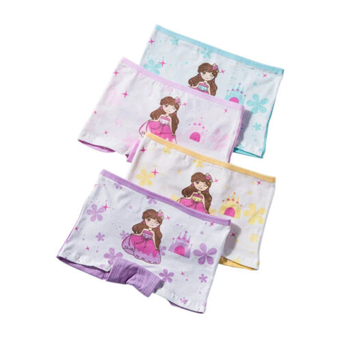 4pcs Girls Cartoon Boxes Children Cotton Underwear Cute Pattern Printing Panties - Picture 7 of 53