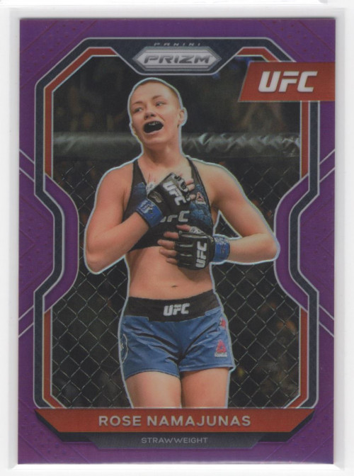 2021 Panini Prizm UFC Prizms Purple #31 Rose Namajunas /149 - NM-MT