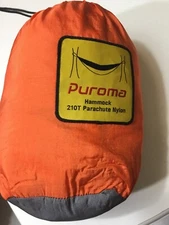 Puroma 210T Parachute Nylon New Without Tags Orange And Gray Tree Friendly Versa
