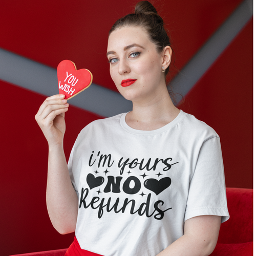 Camiseta San Valentín Sin Reembolsos, ¡Soy Tuya! Camiseta regalo - Imagen 3 de 15