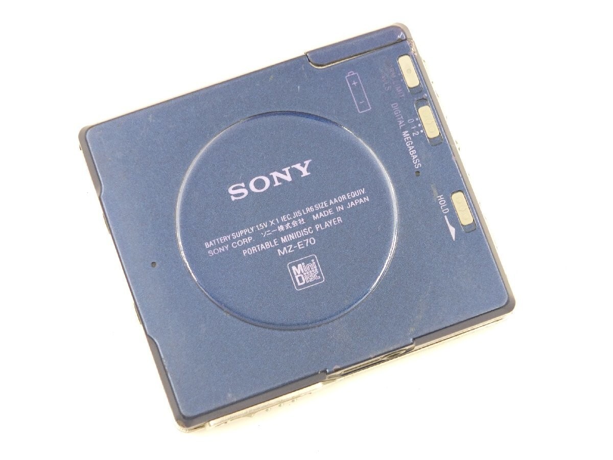SONY MD WALKMAN MDプレーヤー MZ-E70 BLUE Sony MZ-E70 MD Walkman Portable MiniDisc Player Blue Tested