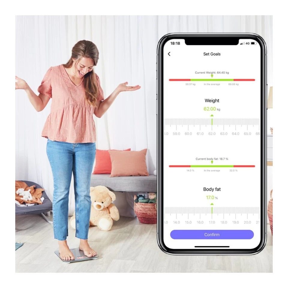 Rowenta Bilancia pesapersone GOODVIBES LIFE+ Grigio BR9600S1 - Immagine 3 di 3