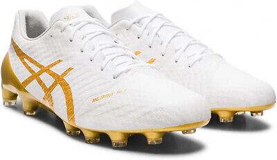 ASICS Soccer Football Shoes DS LIGHT ACROS 2 White Gold ASICS Soccer Football Shoes DS LIGHT ACROS 2 White Gold