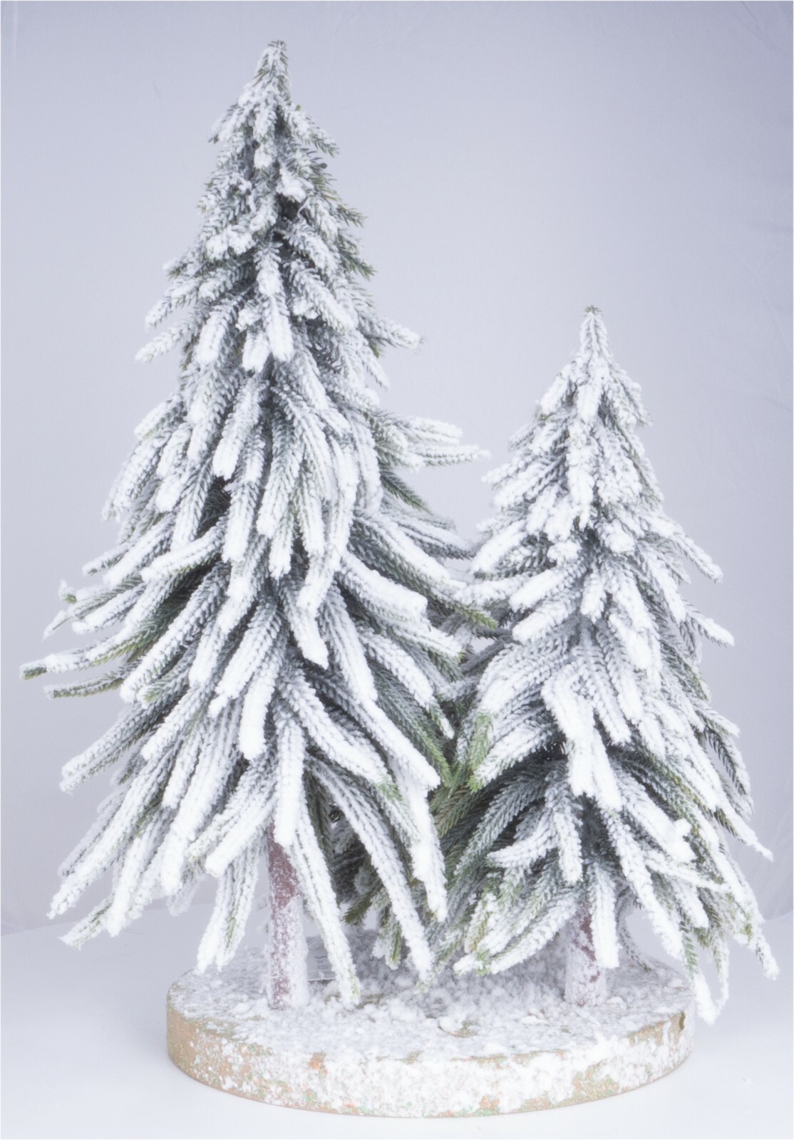 Mini Artificial Christmas Trees Display Ornament Decoration Snow Topped