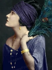 8x10 Print Gloria Swanson Colorized Portrait #GSAS