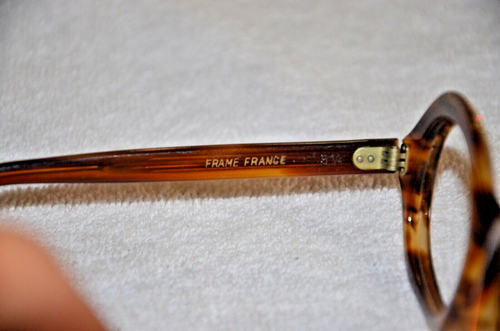VINTAGE 50-60s Women’s ROUND "DIAMOND" Cat EYE GLASSES FRANCE FRAMES - Picture 6 of 7