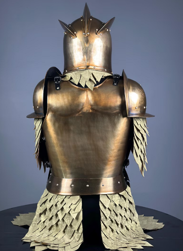 Traje de armadura de guardia de reyes medievales | Disfraz de disfraz de Señor del Anillo Media armadura - Imagen 4 de 6