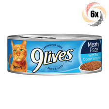 6x Cans 9Lives Meaty Pate Real Ocean Whitefish Cat Food 5.5oz Caring For Cats! 10.02 per gallon