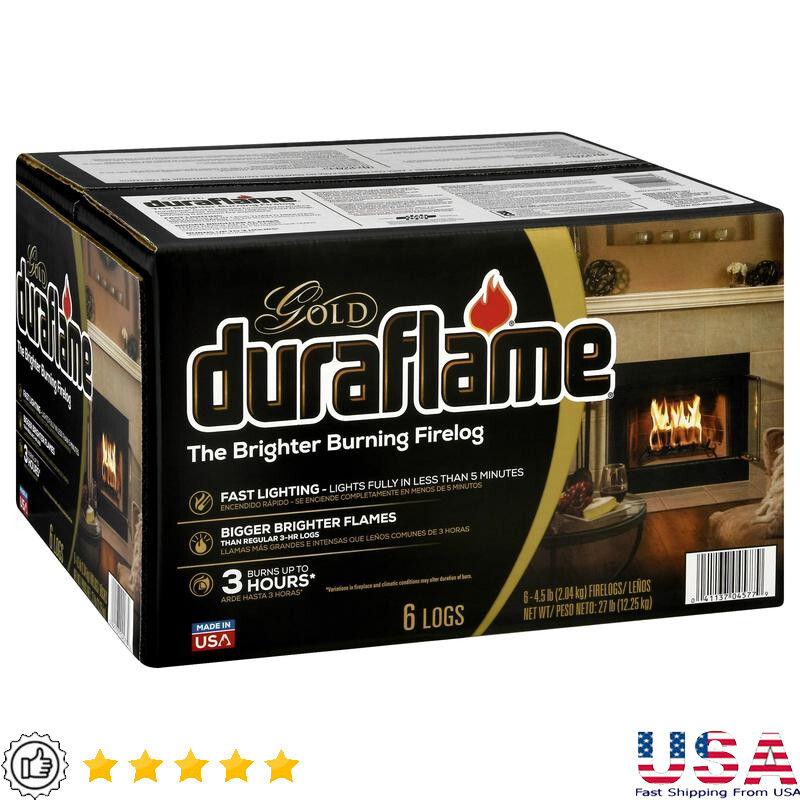 Firelogs Ultra Premium 4.5 lb 3 Hour Burn Bright Clean Burning Indoor Outdoor US