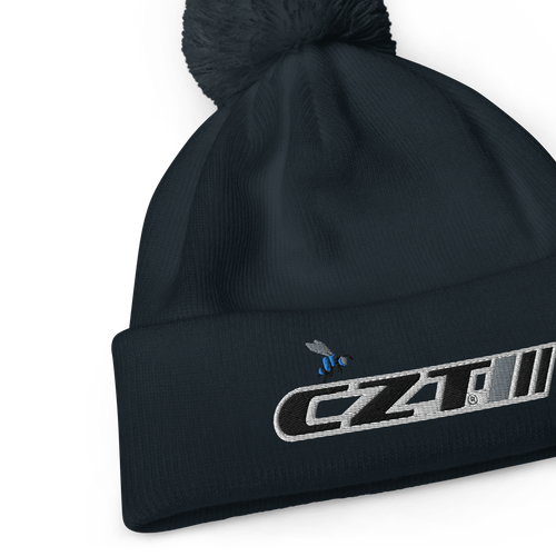 CZT BEE & Banner Logo Earthtone Pom Cuffed Beanie - Picture 8 of 12