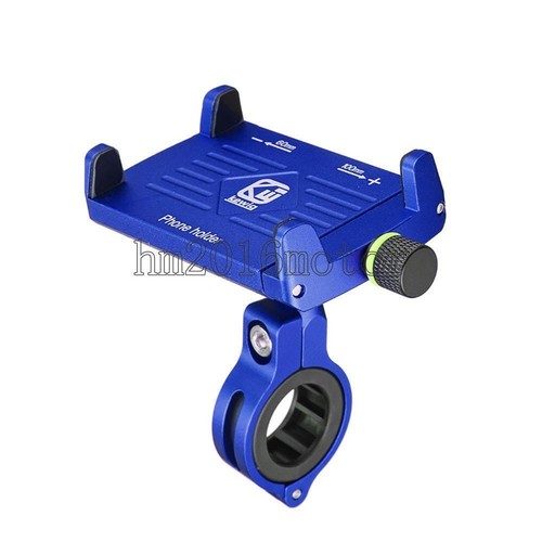 Blue Aluminum Motorcycle Cell Phone Holder Mount For Harley-Davidson Touring - Zdjęcie 3 z 5