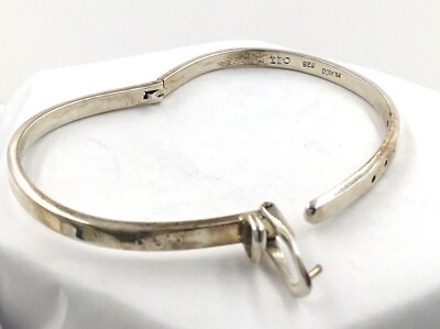 Sterling Silver Mexico Belt Buckle Adjustable Bracelet 6-7” | eBay