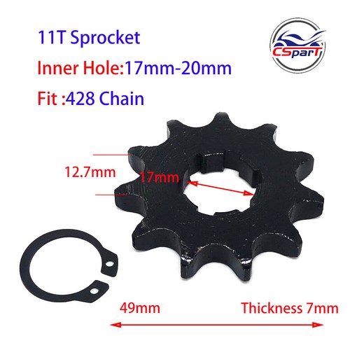 428 Chain Front Sprocket for Honda Lifan ZongShen ATV Quad Dirt bike Buggy Parts - Picture 7 of 23