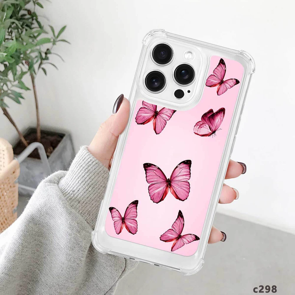 iPhone 14 Pro Max 15 16 Plus Samsung A56 A16 Butterfly TPU Case