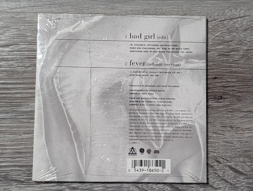 MADONNA - Bad Girl / Fever - CD - Single - ULTRA RARE SUPER SEALED MINT VINTAGE - Picture 6 of 6