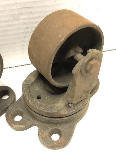 Antique Phoenix Caster Co. BOSS 390 Swivel Casters Set of 4 Patented 1897 - Picture 5 of 11
