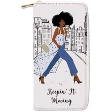African American Expressions Long Clutch Wall...