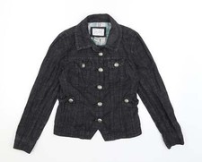Live A Little Womens Black Jacket Size S