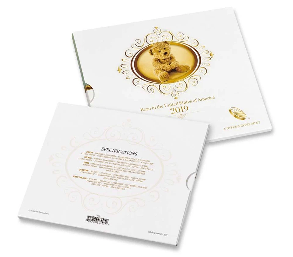 2019 S US MINT BIRTH SET (19RD) BIRTHDAY GIFT 5 COIN PROOF SET Official Issue - Image 4 of 4