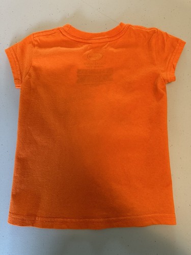 Disney Girls Size XXS (2/3) “Wickedly Cute” Orange Minnie Mouse Halloween Tshirt - Picture 4 of 5