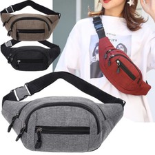 Men Women Fanny Pack Belt Waist Bag Cross Body Sling Shoulder Travel Sport Pouch