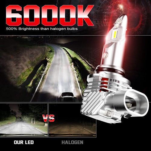 4x 9005 9006 LED Combo Headlight Bulbs High Low Beam Kit Xenon 6000K Super White - Picture 10 of 12
