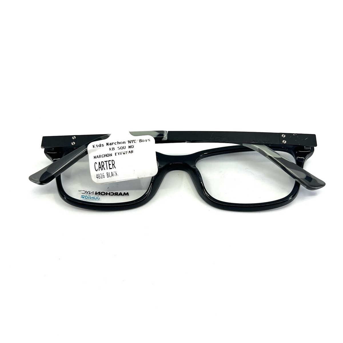 Marchon NYC Eyeglasses Frames M-CARTER 001 black Full rim  display picture 3