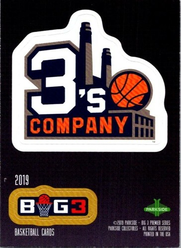 2019 Parkside BIG3 Stickers Basketball 3's Company
