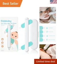 3-in-1 Baby Grooming Tool: Nose, Ear & Nail Cleaner with Safe Tips