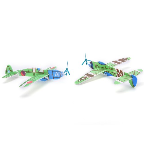 12X/Set Foam Glider Prop Flying Gliders Plane Aeroplane Children DIY Toys Po.bf - Picture 5 of 7