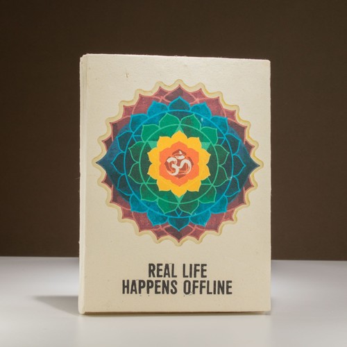 Lokta Inspiration Notebook – Real Life – Large (21x15cm) – 45 Leaves – Includes