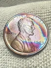 1909 VDB Philadelphia Mint Copper Lincoln Lustr AU +Wheat Cent High Grade Toned