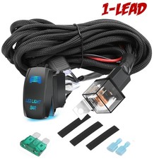 Led Light Bar Laser Blue Rocker Switch Wiring Harness Kit Relay Offroad Utv Atv Led Light Bar Laser Blue Rocker Switch Wiring Harness Kit Relay Offroad Utv Atv
