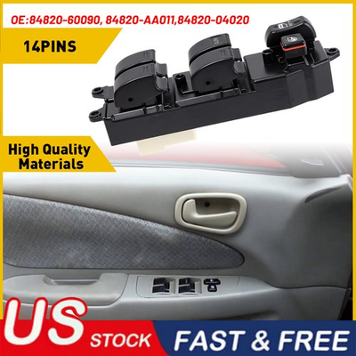 #ad Power Master Window Switch Front LH Driver Side For 2000 2005 TOYOTA ECHO $21.99