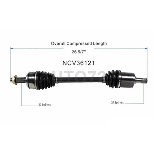 Front Driver Side CV Axle Shaft Joint For Honda Accord 2008 2009 2010 2011 2012 - Bild 5 von 5