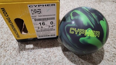 Track Cypher Solid Bowling Ball 1st Quality | 16 Pounds | 3-4'' Pin | 2.5oz TW 