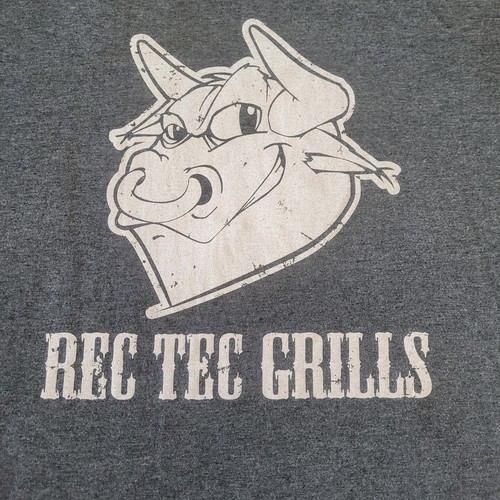 Rec Tec Grills T-Shirt Gray Men's EX.LG BBQ Smoker Outdoor Cooking