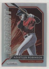 2021 Panini Prizm Emergent Silver Prizm Kristian Robinson #EM12 5ya