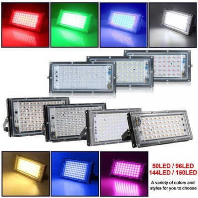 50W -150W UV/RGB/Weiß Grow Light LED Fluter Flutlicht Strahler Scheinwerfer DE