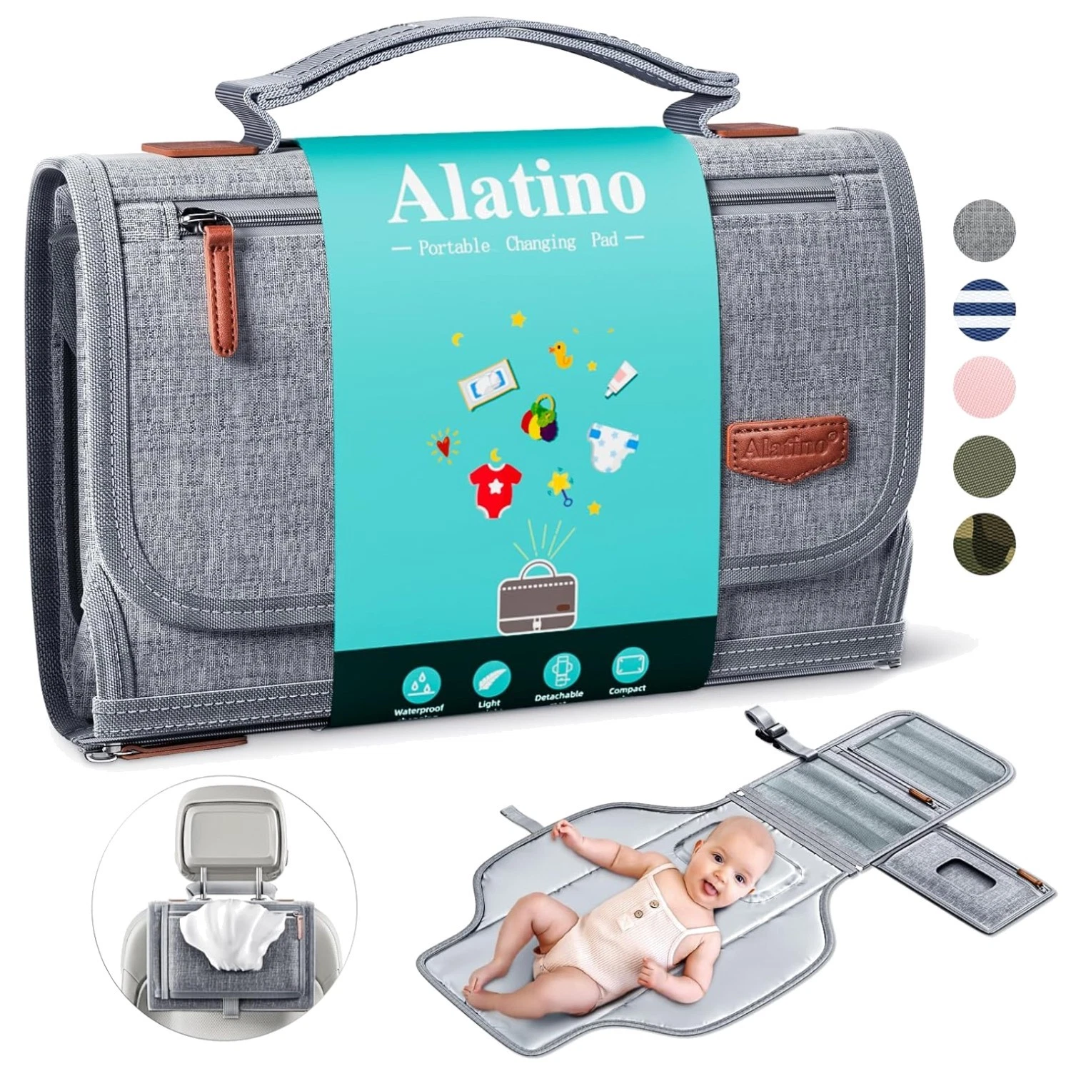 Extra-Large Waterproof Changing Mat for Baby Boys & Girls