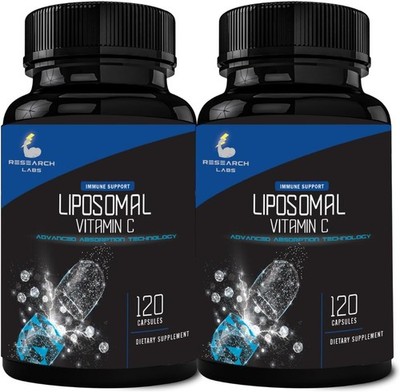 Research Labs Liposomal Vitamin C w/Enhanced Absorption - 2 pack (240 Capsules)