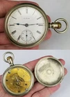 large 18s antique pocket watch Elgin Fahys 1906 18s 7j "SIDEWINDER"