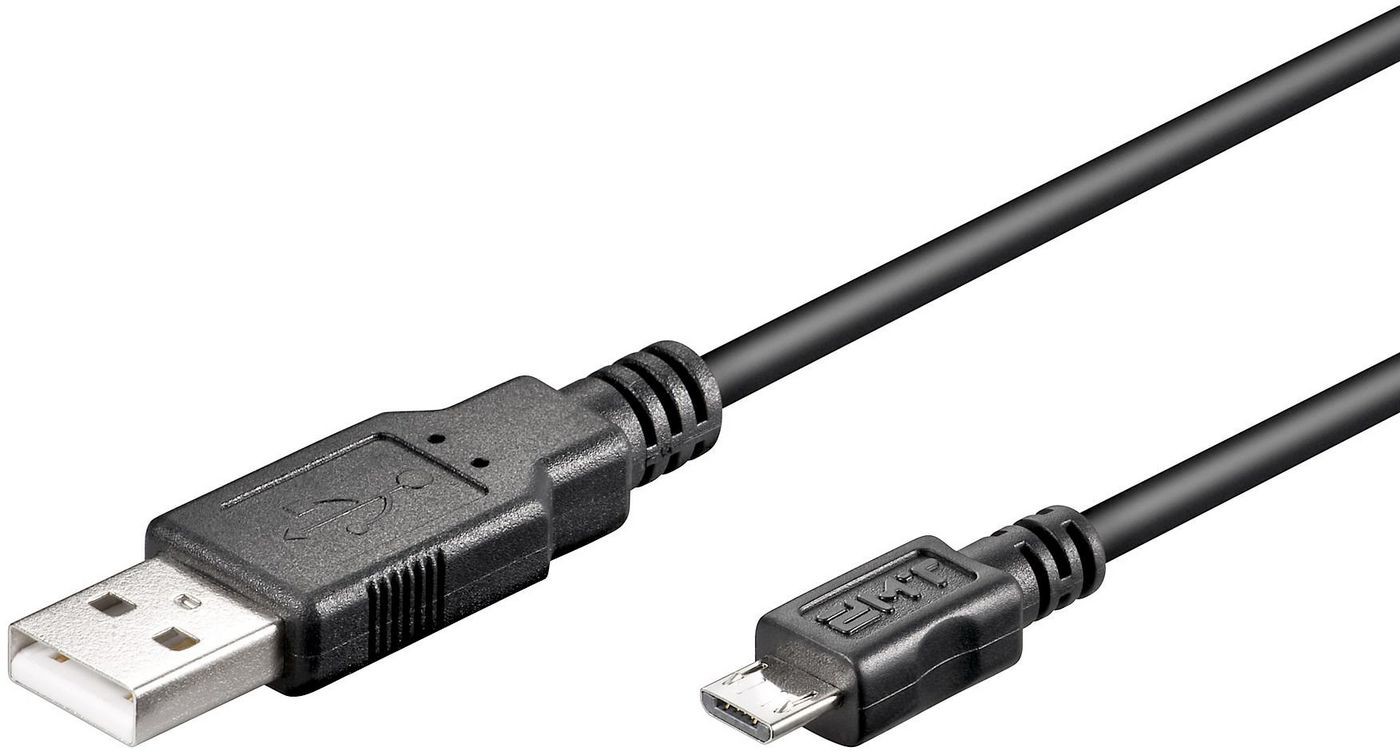 MicroConnect USBABMICRO5 Micro USB Cable. Black. 5m