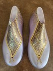 2 Hand Crafted Shoes Decor - Wood & Real Gold - 6.5" - Ecuador - Fine Arts — photo 3