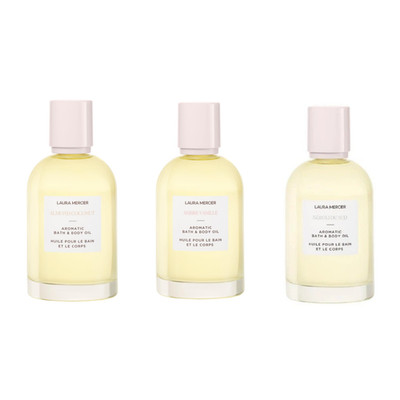 Laura Mercier Ambre Vanille Neroli or Coconut Almond Aromatic Bath & Body Oil