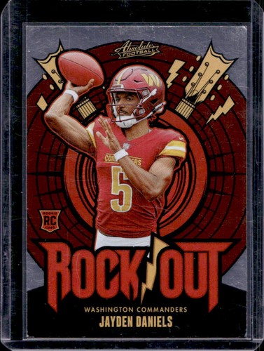 2024 Panini Absolute Jayden Daniels Rock Out RC Rookie #RO-JDS Commanders