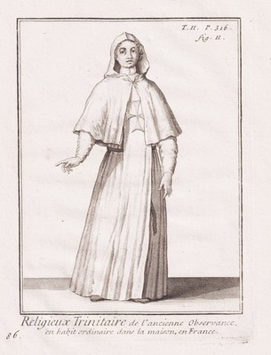 Trinitarierorden Trinitarians Order France Orden costumes Tracht engravin 311081
